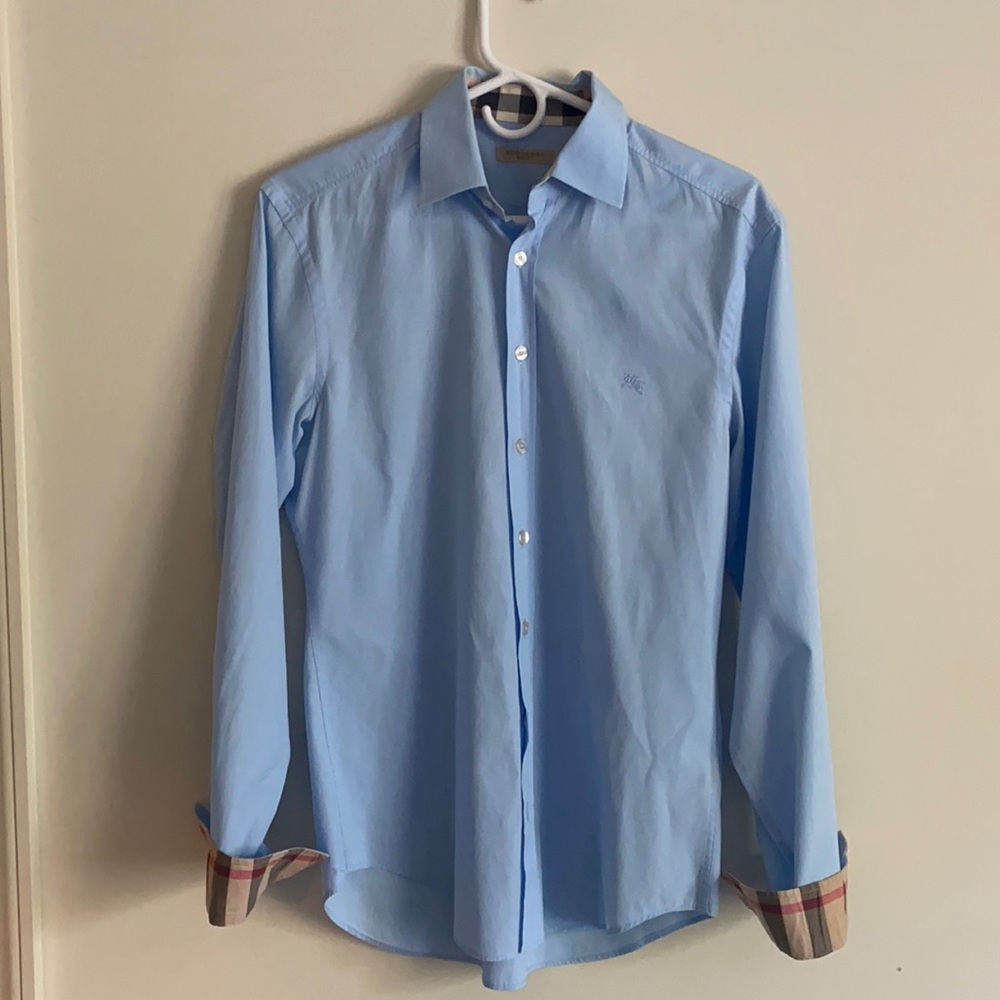 burberry button up MENS